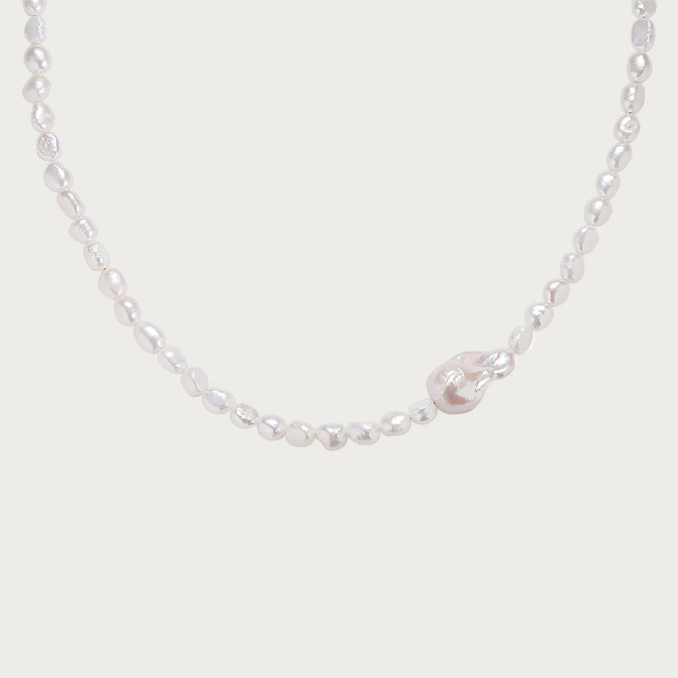 Collar Nusa Perla Grande Oro