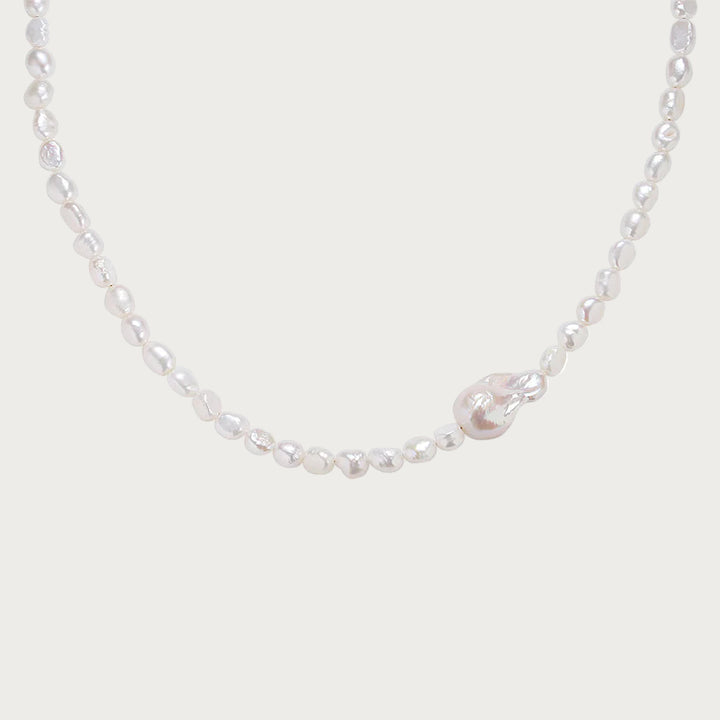 Collar Nusa Perla Grande Oro