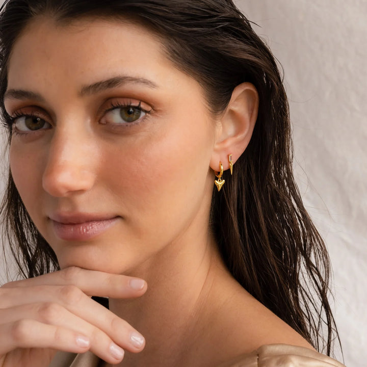 Arito Diente Tiburón Baño Oro